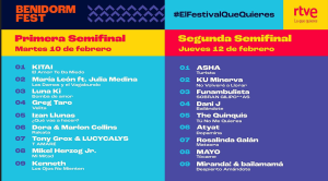 Ya conocemos el orden de actuaciones de las semifinales del Benidorm Fest 2026 de España